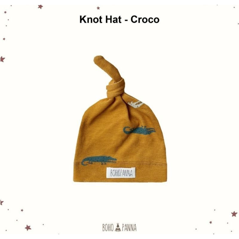 Bohopanna Knot Hat Topi Bayi 0-1 Tahun Polos Motif