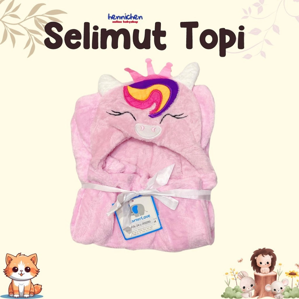 PILIH MOTIF Selimut Bayi Topi Boneka / Selimut bayi topi KARAKTER fleece / selimut bayi topi boneka 3D Just To You/ Kolako RANDOM LUCU