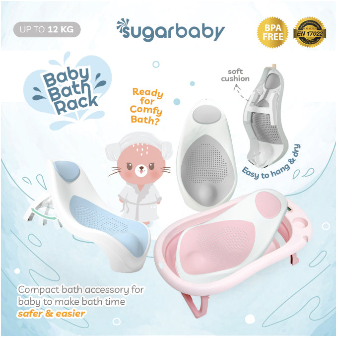 Sugar Baby Bath Rack/ Alas Mandi Bayi / Baby Bather / Alas Bak Mandi Bayi / Dudukan Bak Mandi Bayi