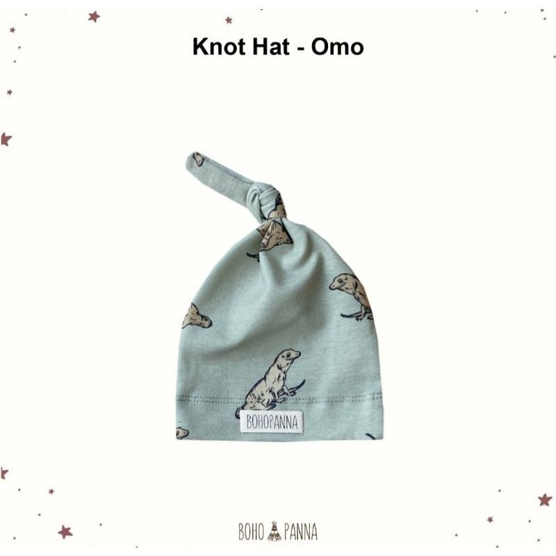 Bohopanna Knot Hat Topi Bayi 0-1 Tahun Polos Motif