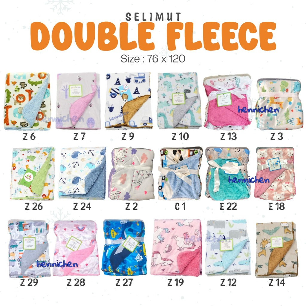 PILIH MOTIF SELIMUT DOUBLE FLEECE SNI / SELIMUT BAYI DOUBLE FLEECE SELIMUT ANAK