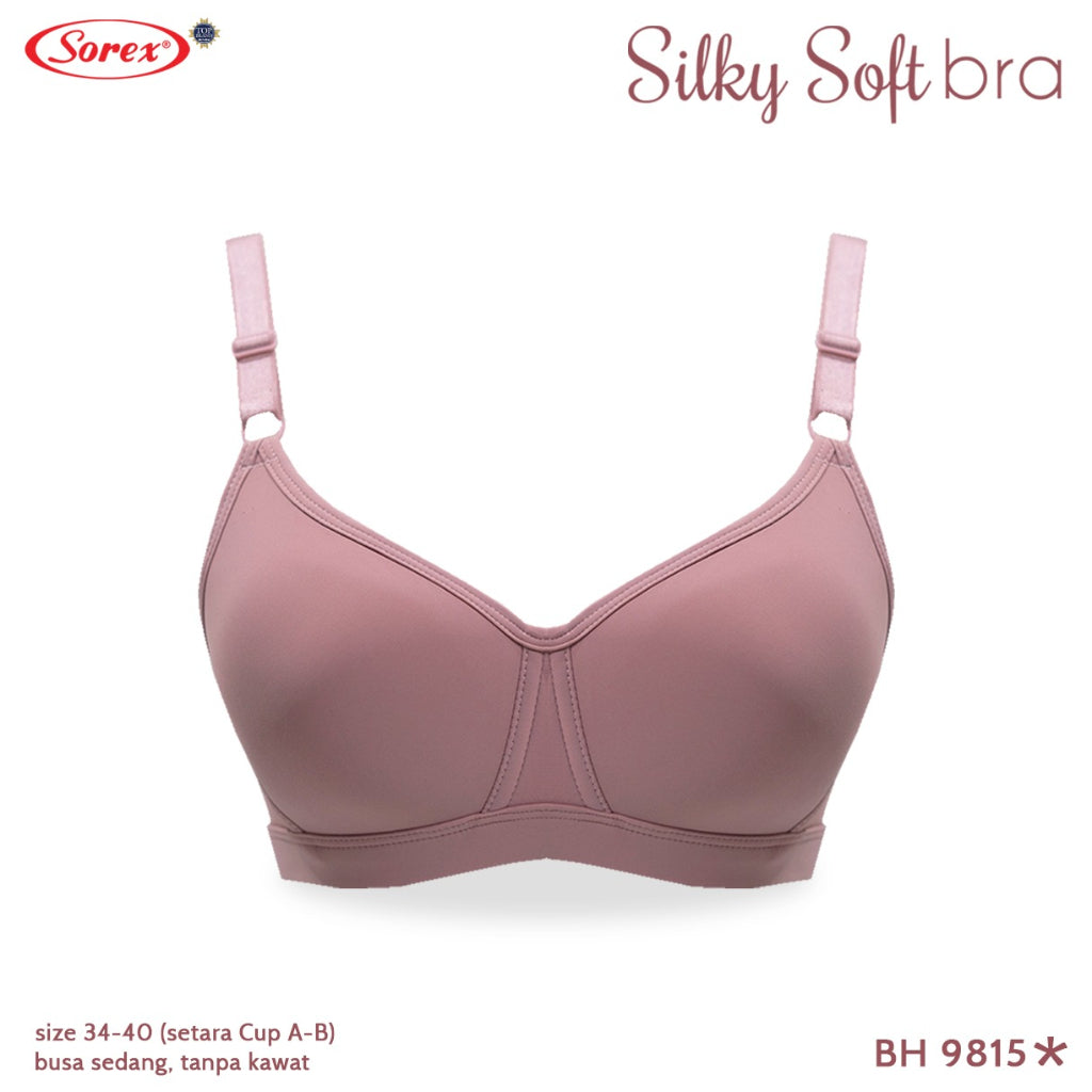 [ PILIH WARNA ] Sorex Bra Cup Besar Tanpa Kawat Busa Kait 3 Setara Cup B-C Silky Soft Bra Harian BH 9814 / Sorex Bra Cup Besar Tanpa Kawat Busa Kait 3 Setara Cup B-C Silky Soft Bra Harian BH 9815 99183