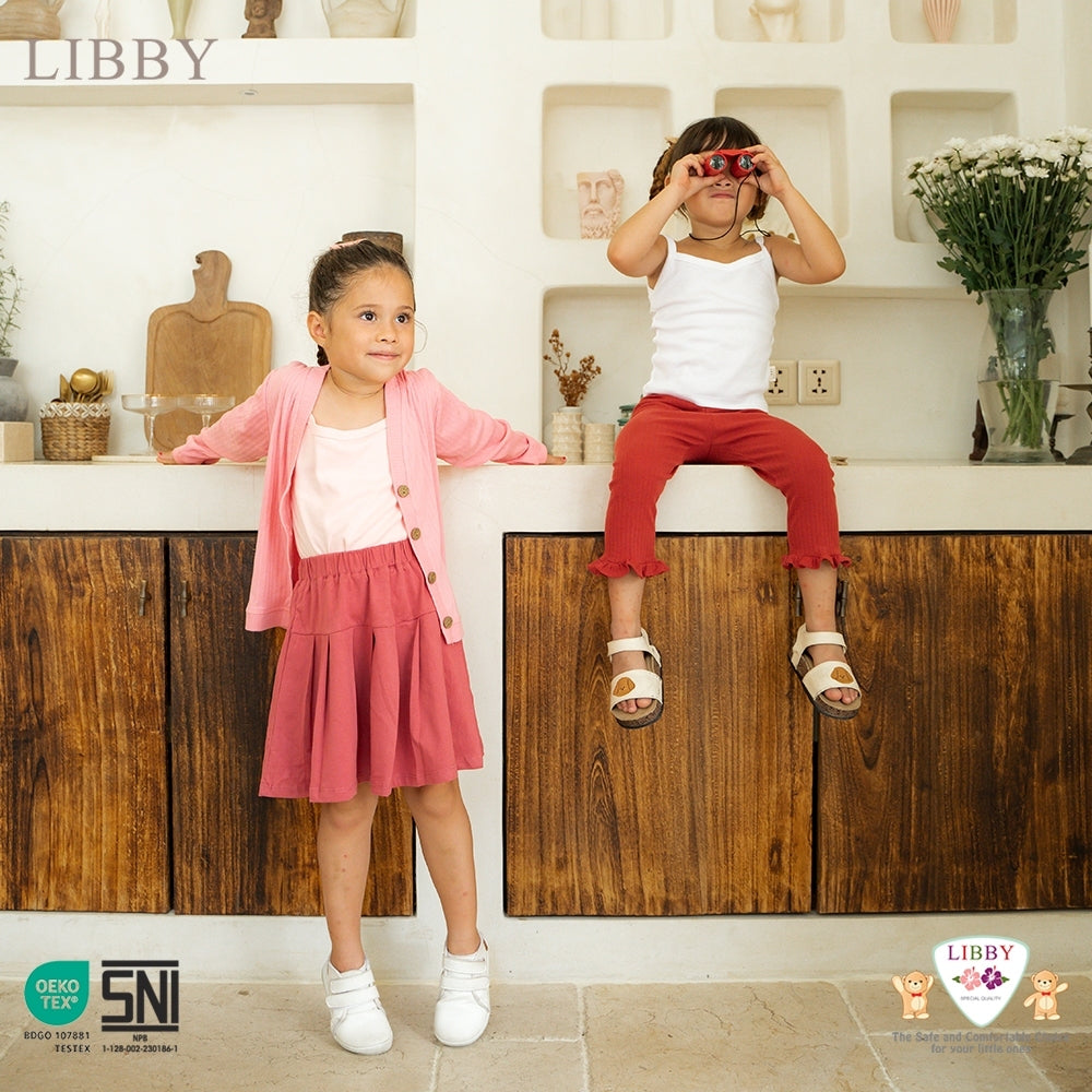 LIBBY Atasan Anak Perempuan Tanktop Polos Usia 9 Bulan - 14 Tahun (1PCS)