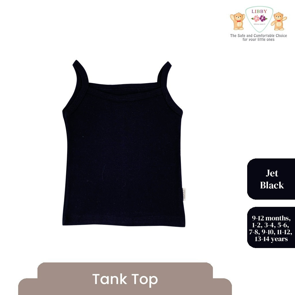 LIBBY Atasan Anak Perempuan Tanktop Polos Usia 9 Bulan - 14 Tahun (1PCS)
