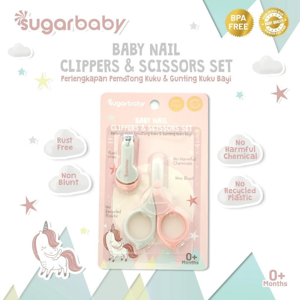 Sugar Baby Manicure 4in1 Baby Nail & Hair Kits (Perlengkapan Perawatan Kuku dan Rambut Bayi 4in1) Manicure