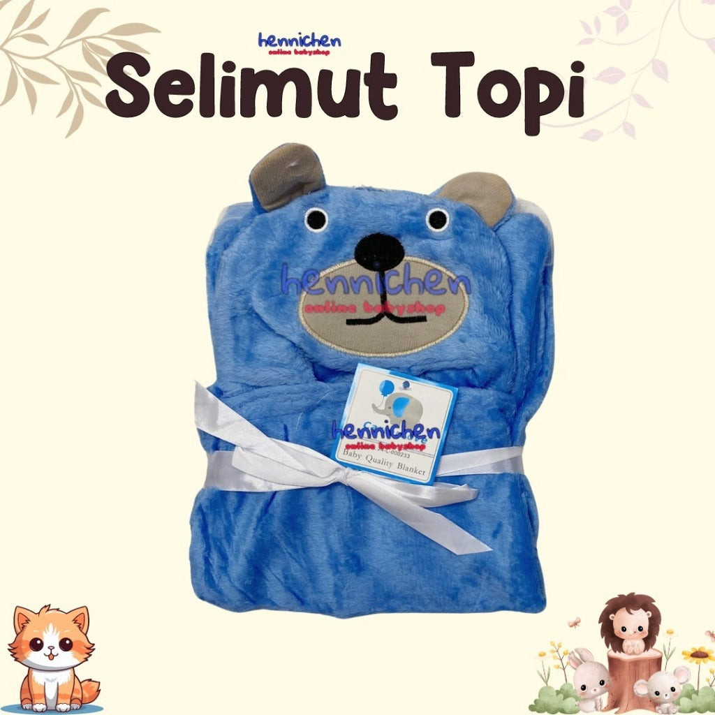 PILIH MOTIF Selimut Bayi Topi Boneka / Selimut bayi topi KARAKTER fleece / selimut bayi topi boneka 3D Just To You/ Kolako RANDOM LUCU