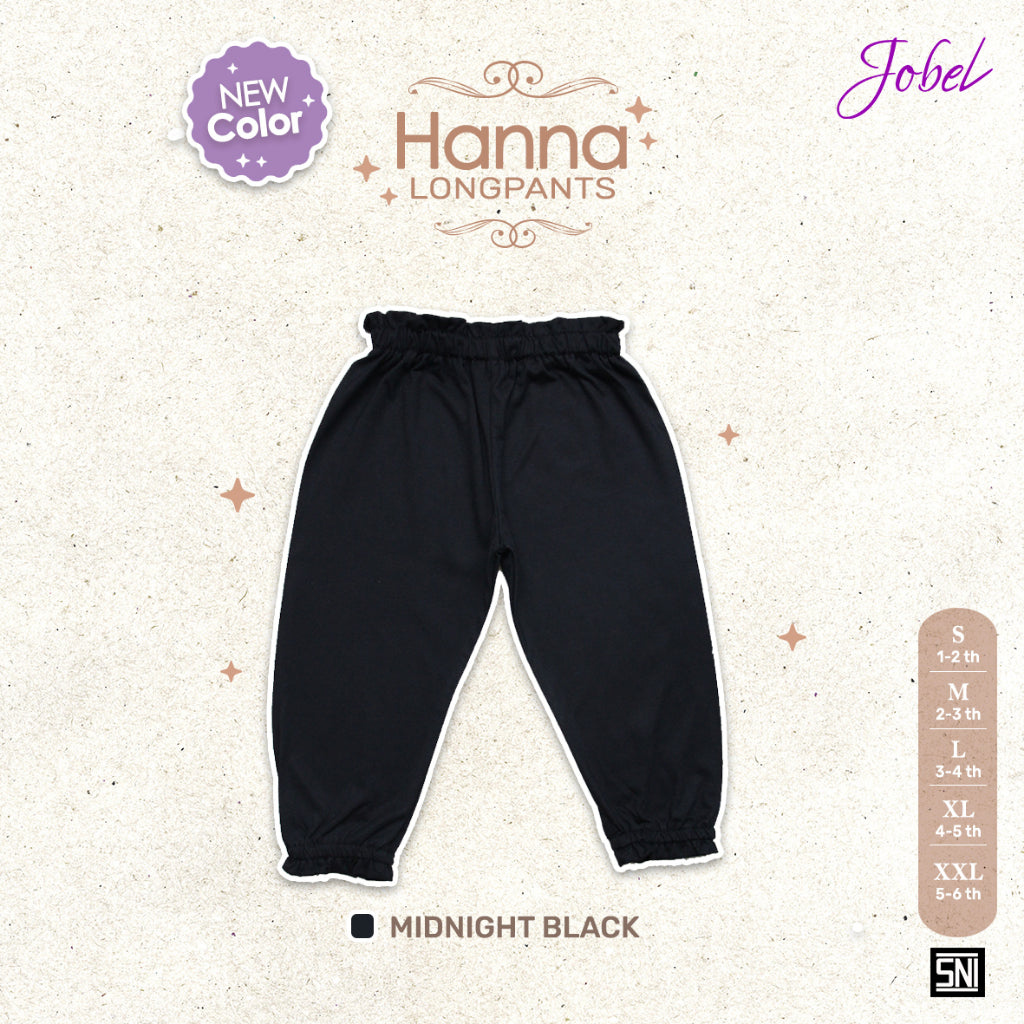 Jobel Hanna Longpants 1-6 Tahun Celana Panjang Adem Fashion Anak Perempuan