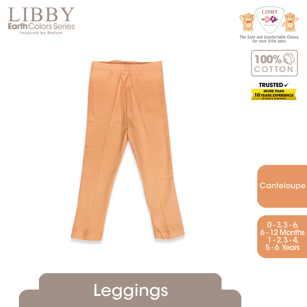 Libby Earth Series Legging Rib Cotton NEW 0 - 6 Years