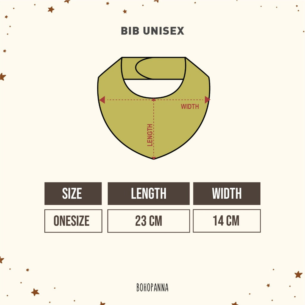 SALE AMBYAR BohoPanna BIB UNISEX Slabber Bayi Slaber Anak Extra Soft