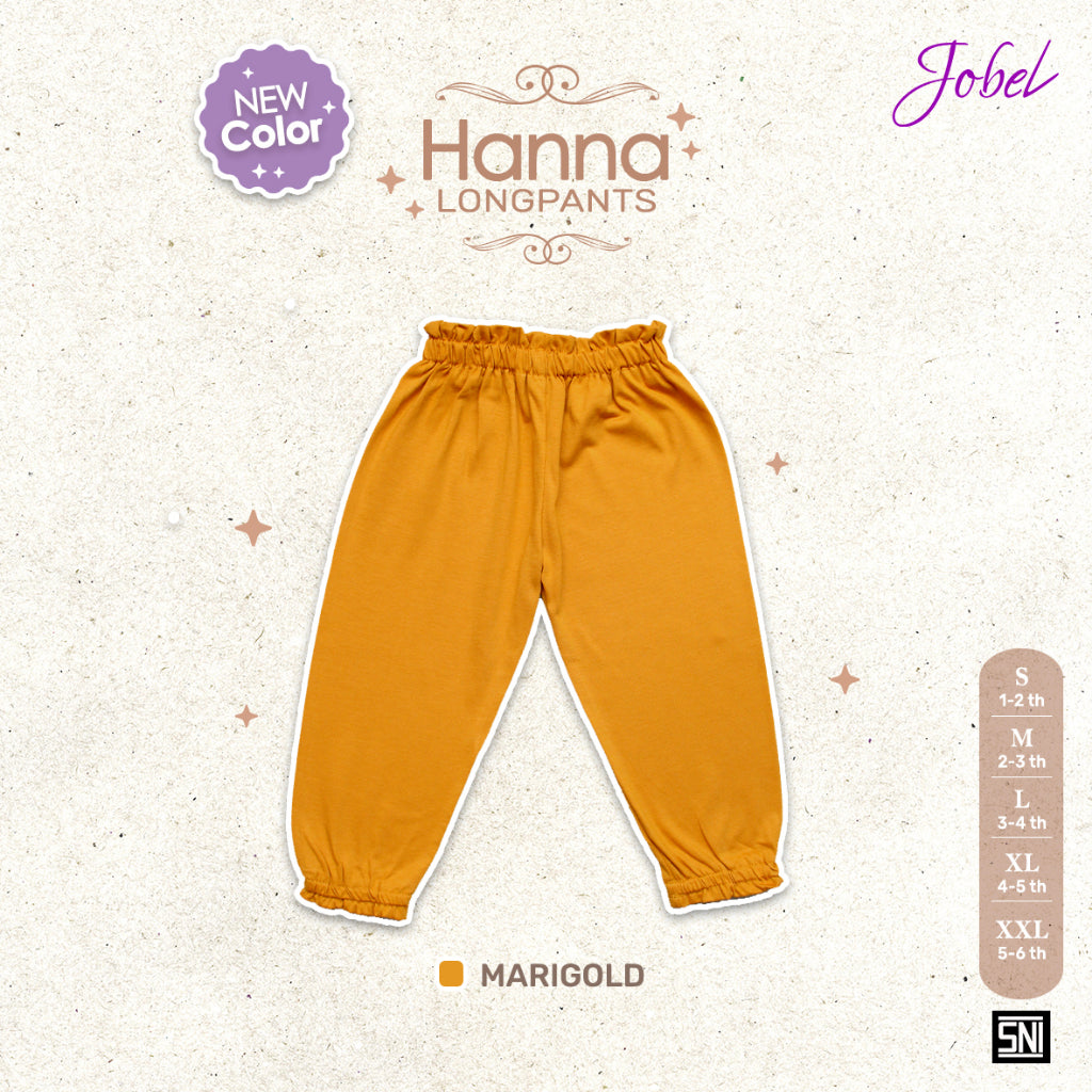 Jobel Hanna Longpants 1-6 Tahun Celana Panjang Adem Fashion Anak Perempuan