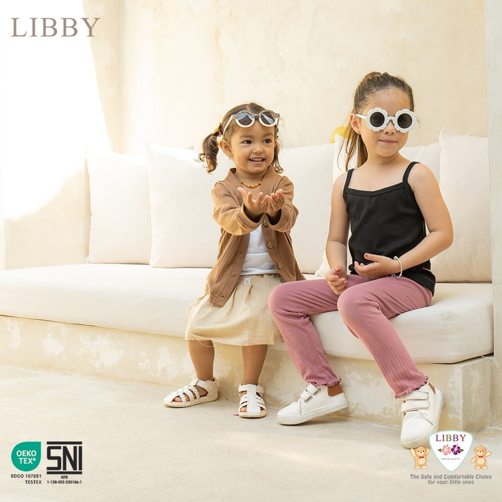 LIBBY Atasan Anak Perempuan Tanktop Polos Usia 9 Bulan - 14 Tahun (1PCS)