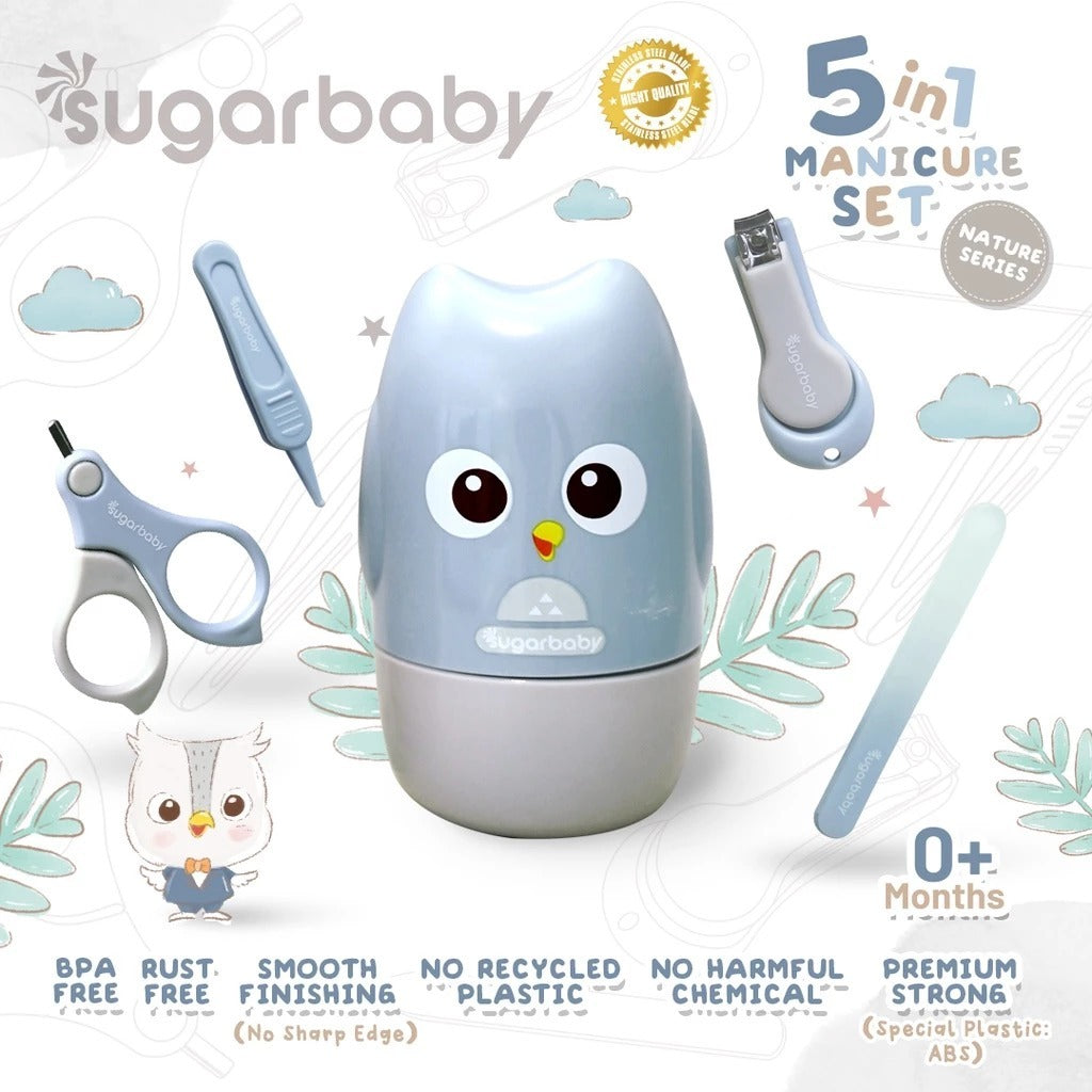 Sugar Baby Manicure 4in1 Baby Nail & Hair Kits (Perlengkapan Perawatan Kuku dan Rambut Bayi 4in1) Manicure