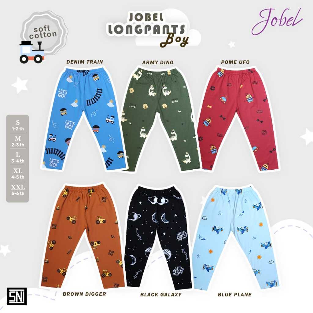 Jobel 1pcs 1-6 tahun Longpants Adventure Edition Celana Panjang Bayi Anak by Kazel