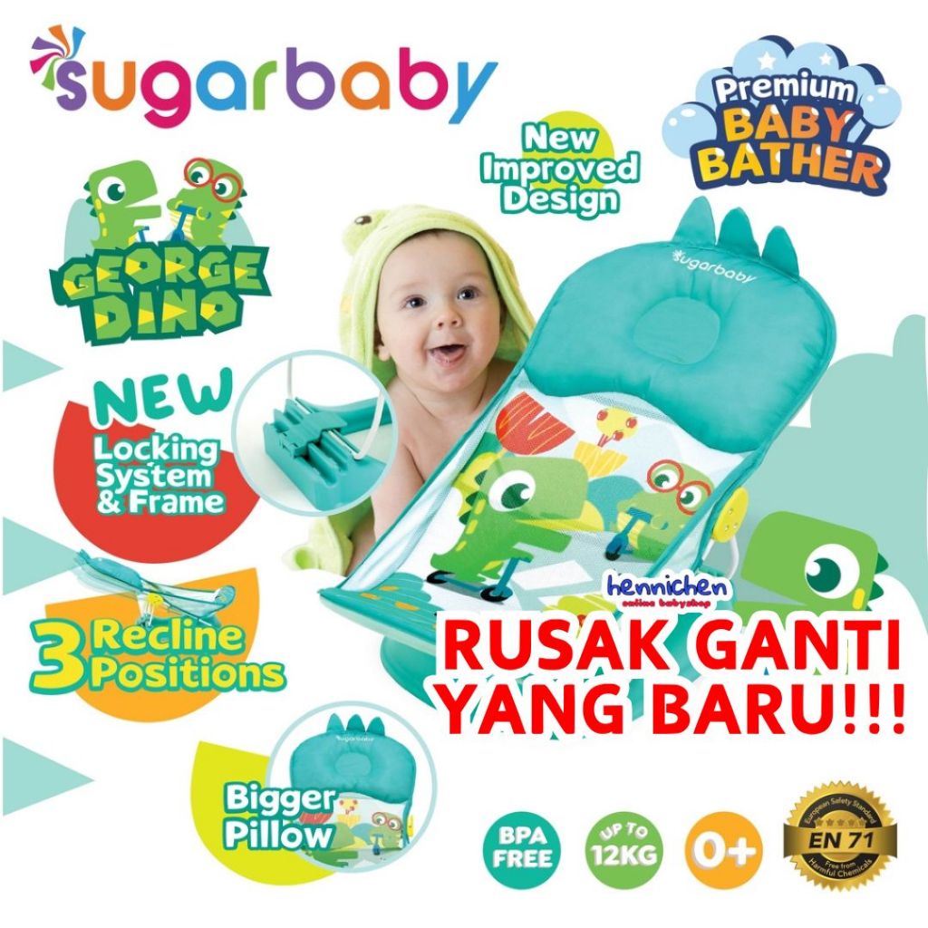 Sugar Baby Baby Bather Tempat Mandi Bayi / Spacebaby / snuggle Smartstart Mastela Baby Bather 2in1