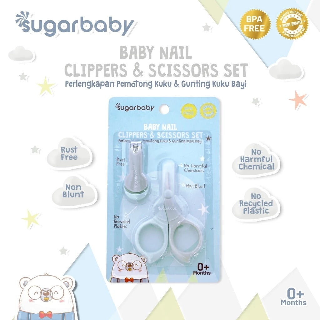 Sugar Baby Manicure 4in1 Baby Nail & Hair Kits (Perlengkapan Perawatan Kuku dan Rambut Bayi 4in1) Manicure