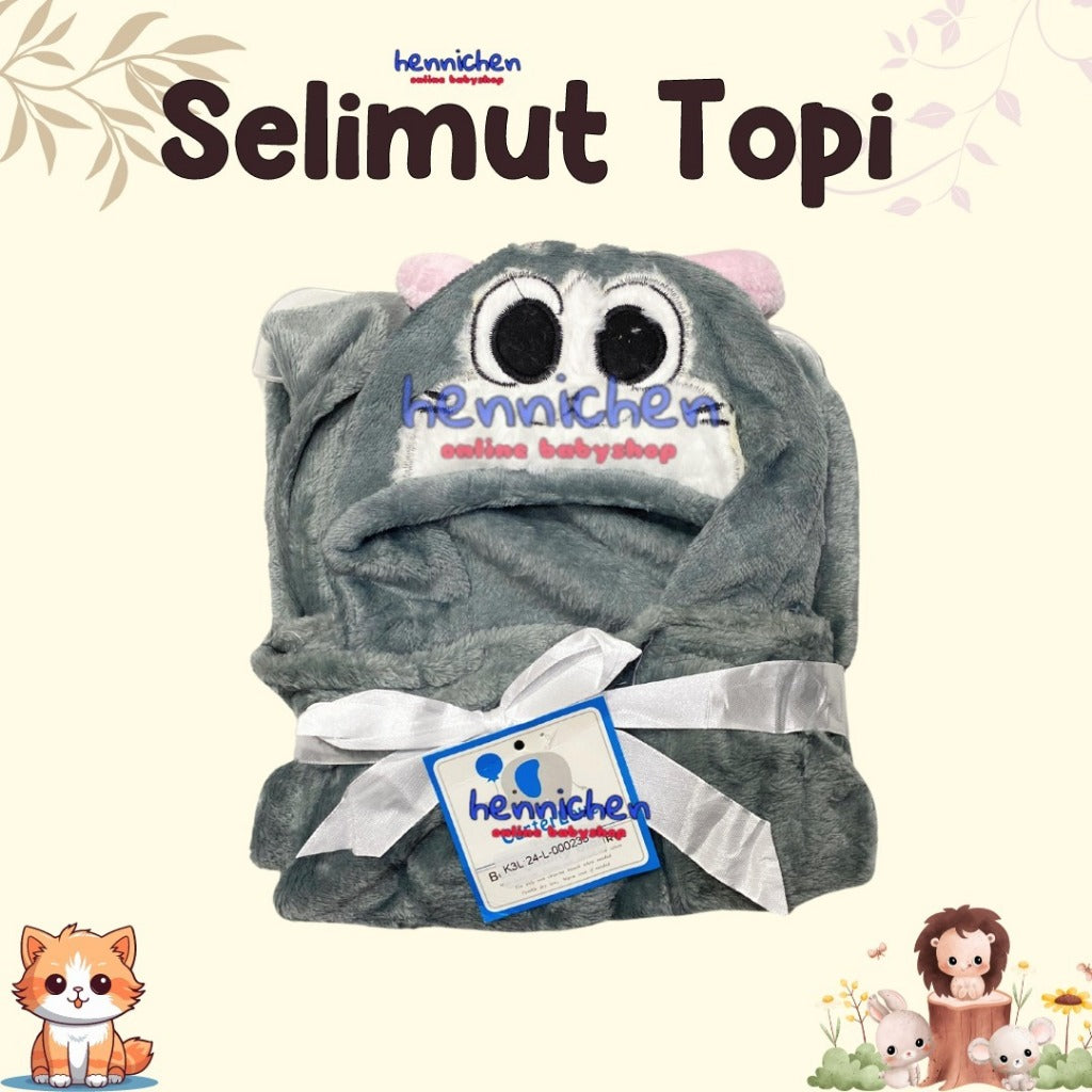PILIH MOTIF Selimut Bayi Topi Boneka / Selimut bayi topi KARAKTER fleece / selimut bayi topi boneka 3D Just To You/ Kolako RANDOM LUCU
