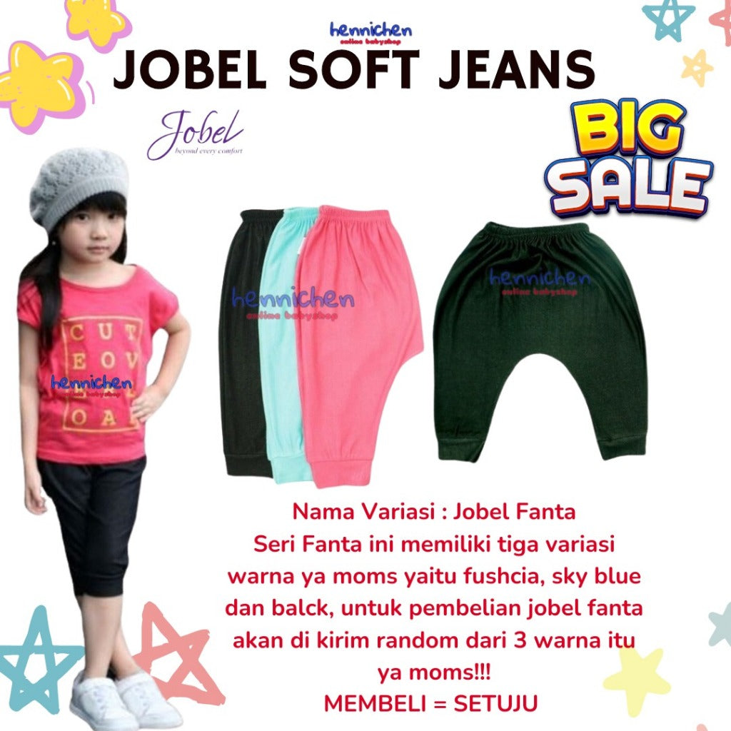 Jobel Longpants Basic 1-9 Tahun Celana Panjang Polos Katun Fashion Anak