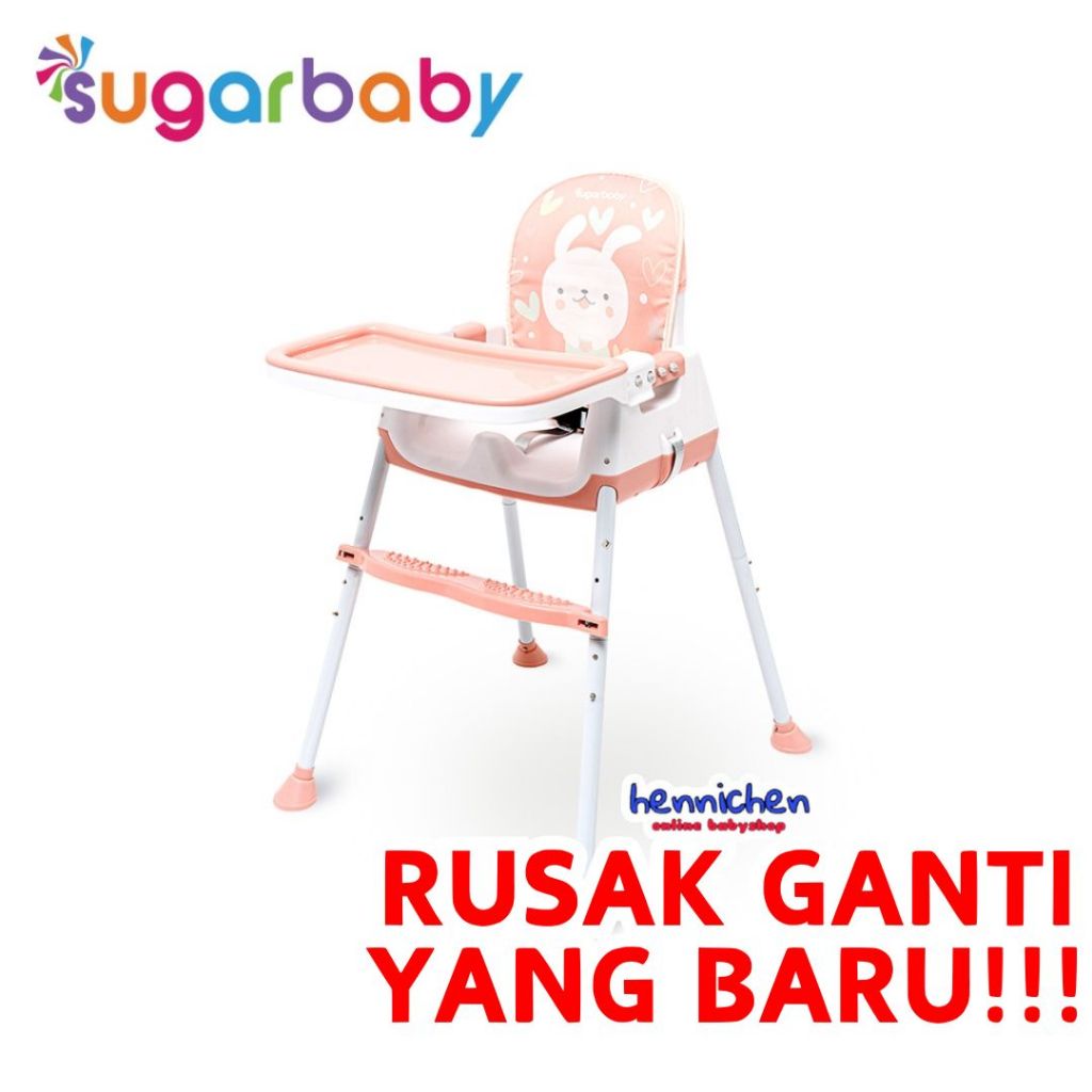 BISA GRAB / GOJEK Sugar Baby My Chair / Sit On Me / Fun Chair / 4in1 Sit On Me / Klassic Chair (Baby Booster & High Chair) : 6 Growing Stages