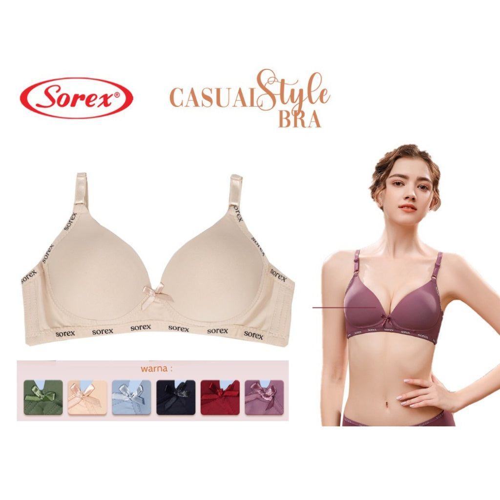Sorex Bra 34-40 Dengan Busa Tanpa Kawat Kait 2 Setara Cup B BH 17232 17228