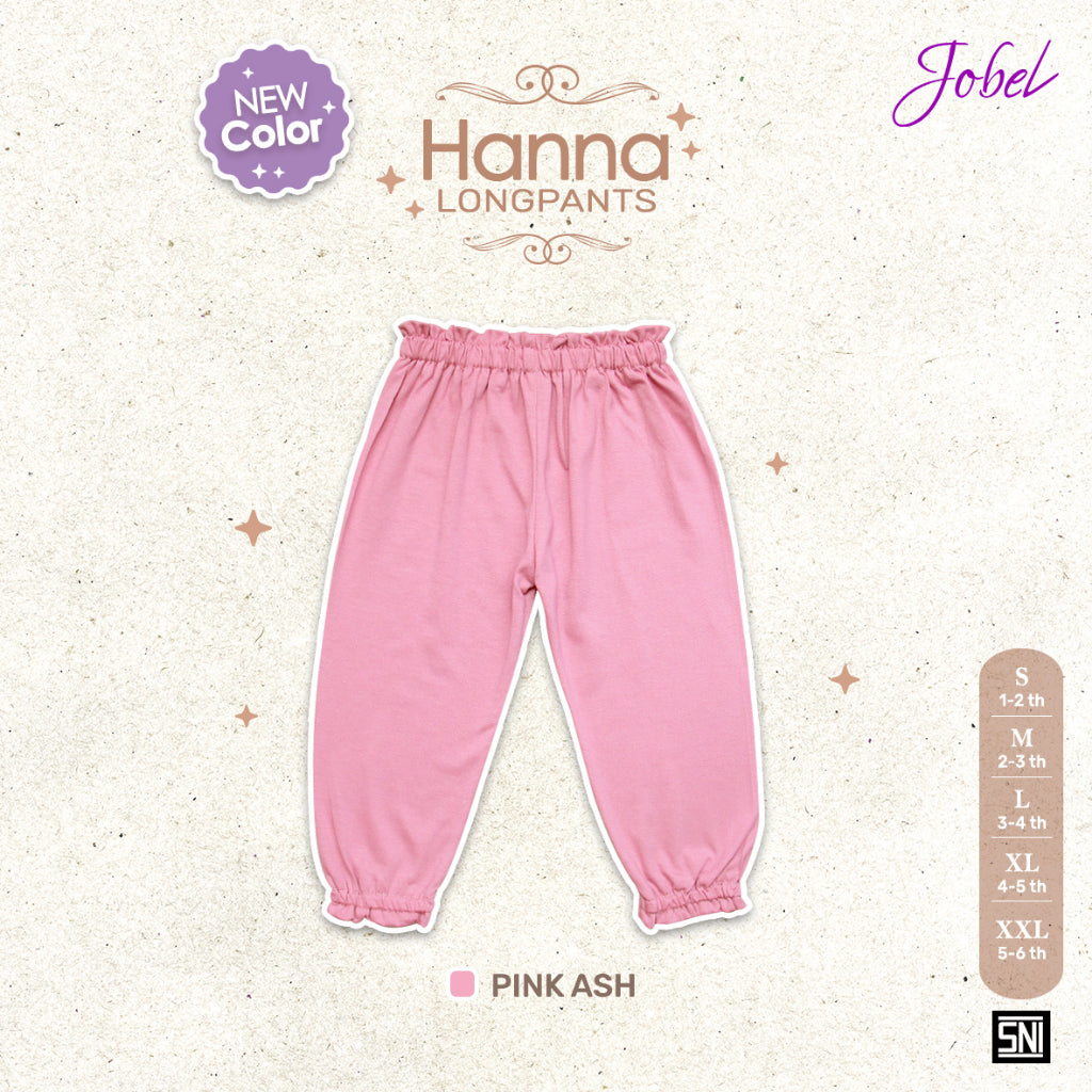 Jobel Hanna Longpants 1-6 Tahun Celana Panjang Adem Fashion Anak Perempuan