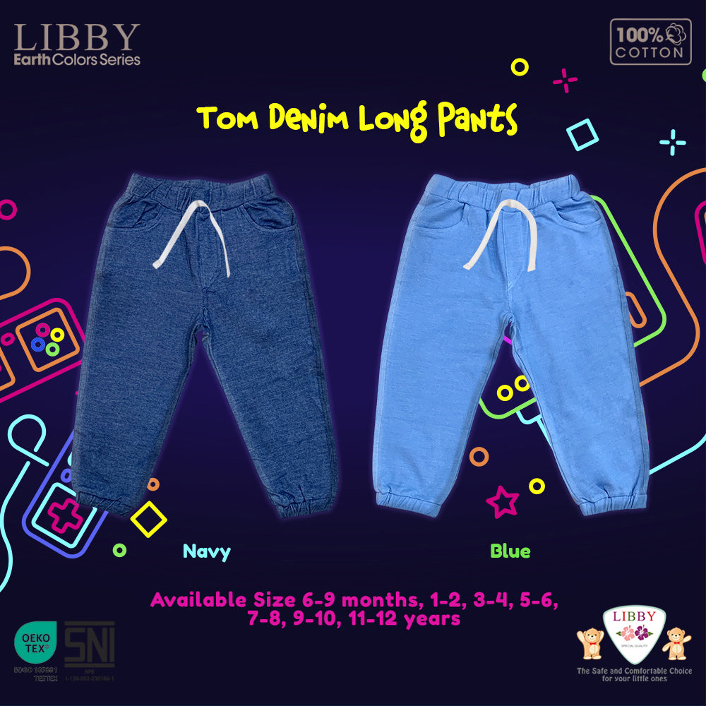 Libby Tom Denim / Long Denim 9 Bulan - 12 Tahun Celana Panjang Denim Anak Unisex Earth Series