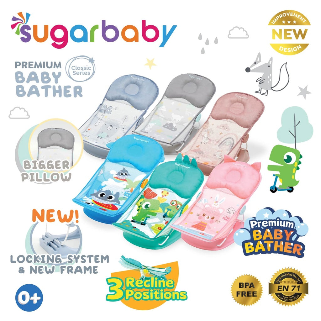 Sugar Baby Baby Bather Tempat Mandi Bayi / Spacebaby / snuggle Smartstart Mastela Baby Bather 2in1
