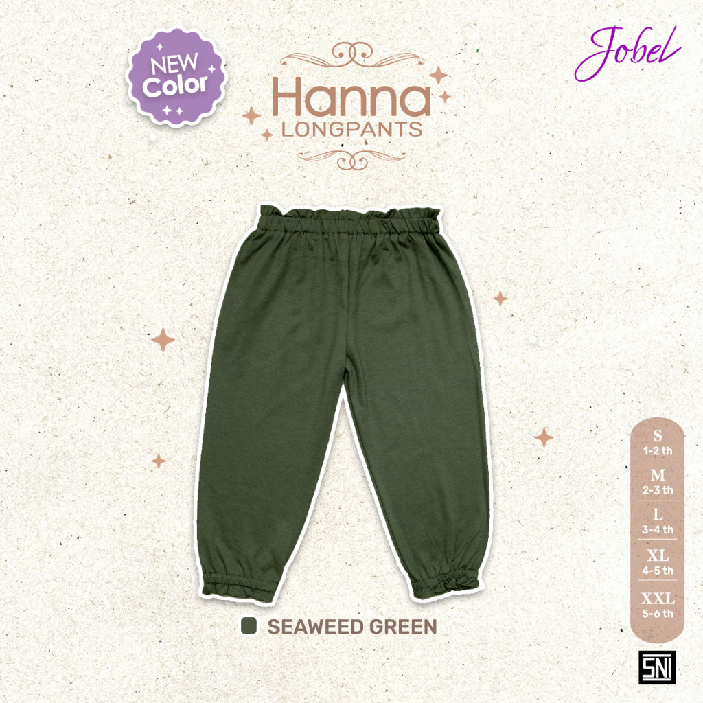 Jobel Hanna Longpants 1-6 Tahun Celana Panjang Adem Fashion Anak Perempuan