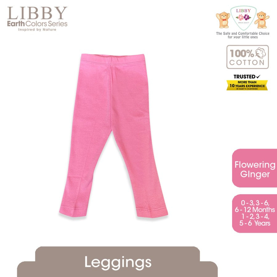 Libby Earth Series Legging Rib Cotton NEW 0 - 6 Years