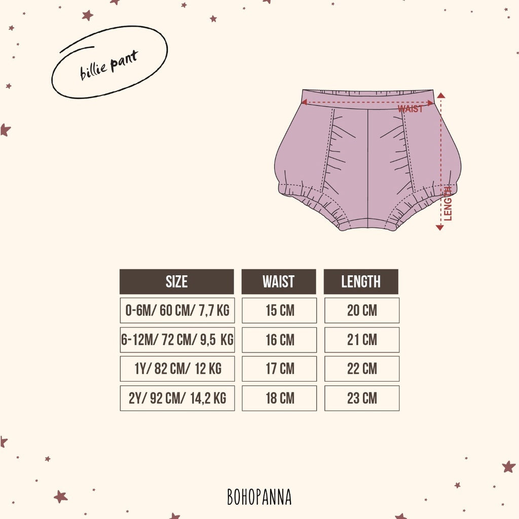 Bohopanna 0-14 Tahun Amarilis Denim Pant / Stella Celana Pendek Highwaist Anak Perempuan