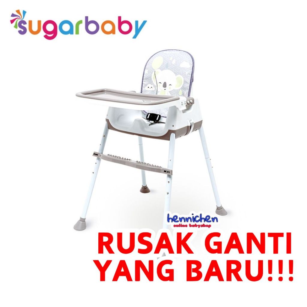 BISA GRAB / GOJEK Sugar Baby My Chair / Sit On Me / Fun Chair / 4in1 Sit On Me / Klassic Chair (Baby Booster & High Chair) : 6 Growing Stages
