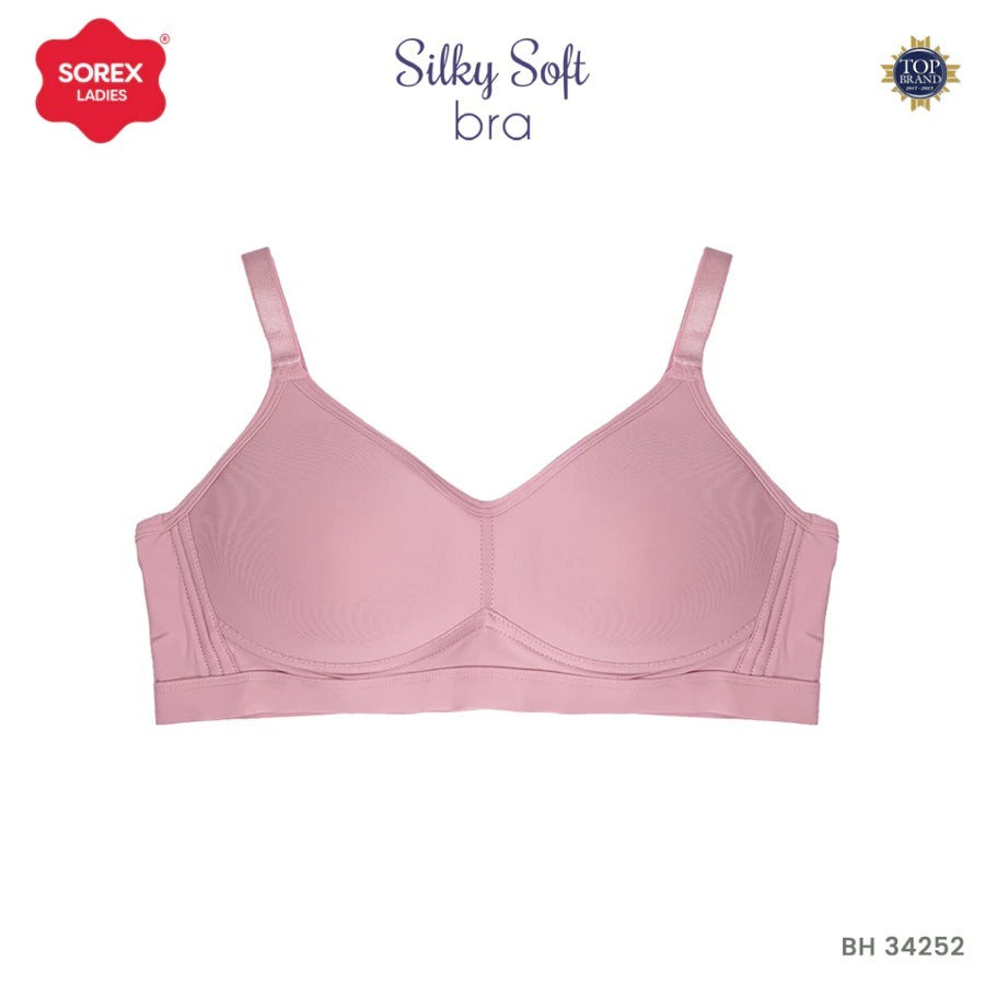 Sorex Silky Soft Bra Busa Sedang Tanpa Kawat Kait 3 Setara Full Cup B-C Harian BH 34252