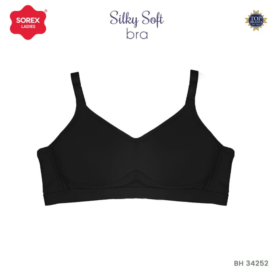 Sorex Silky Soft Bra Busa Sedang Tanpa Kawat Kait 3 Setara Full Cup B-C Harian BH 34252