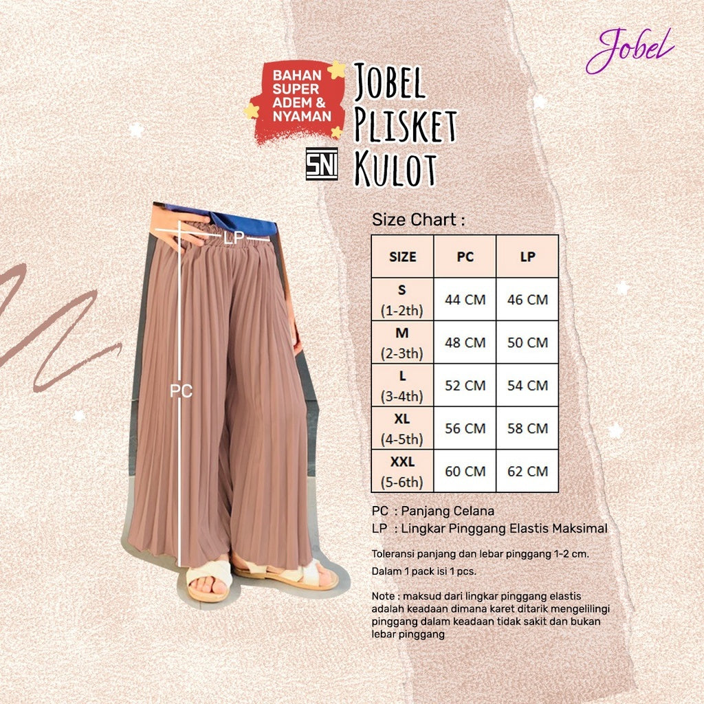 Jobel Hanna Longpants 1-6 Tahun Celana Panjang Adem Fashion Anak Perempuan