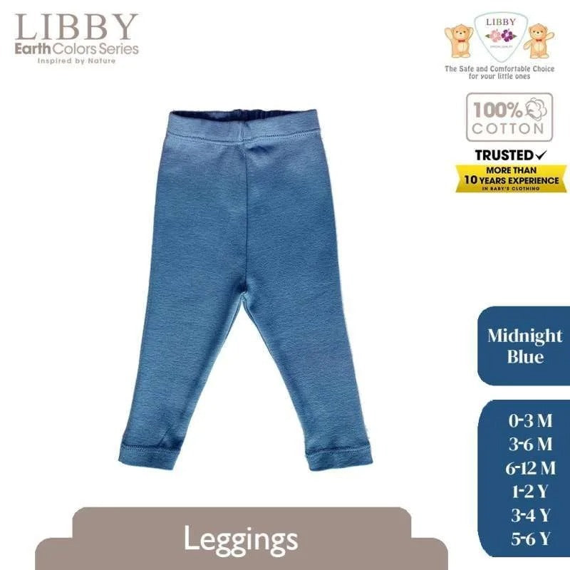 Libby Earth Series Legging Rib Cotton NEW 0 - 6 Years