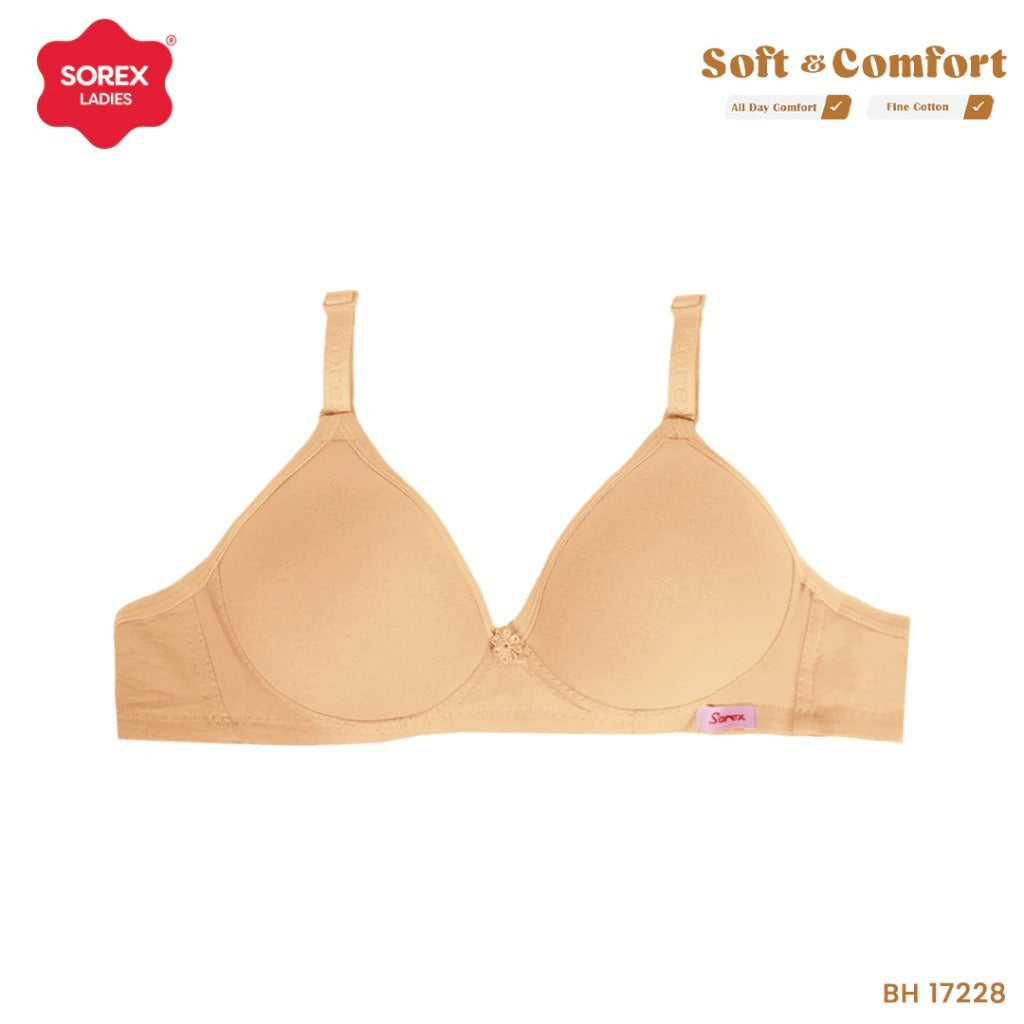 Sorex Bra 34-40 Dengan Busa Tanpa Kawat Kait 2 Setara Cup B BH 17232 17228