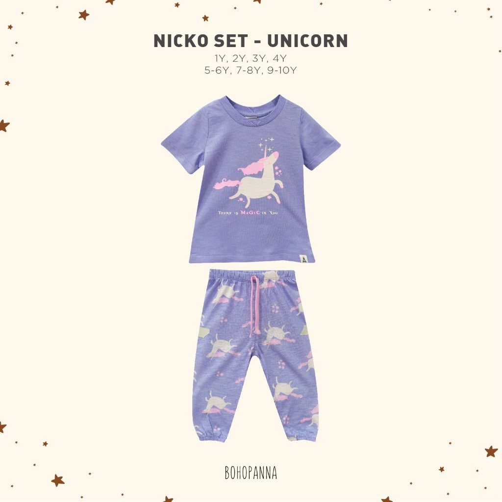 BOHOPANNA NICKO SET / SHORT PAJAMA DINO ANAK SETELAN BAJU ANAK BAJU PENDEK CELANA PANJANG ANAK BOHO BABY 1 - 10 TAHUN PART 2