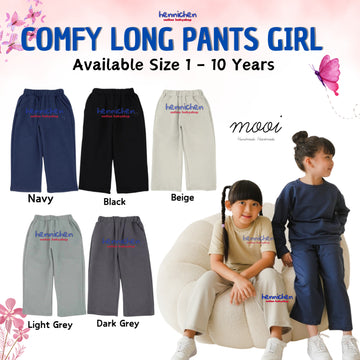 Mooi Celana Panjang Anak Perempuan Comfy Long Pants 1-10 Tahun
