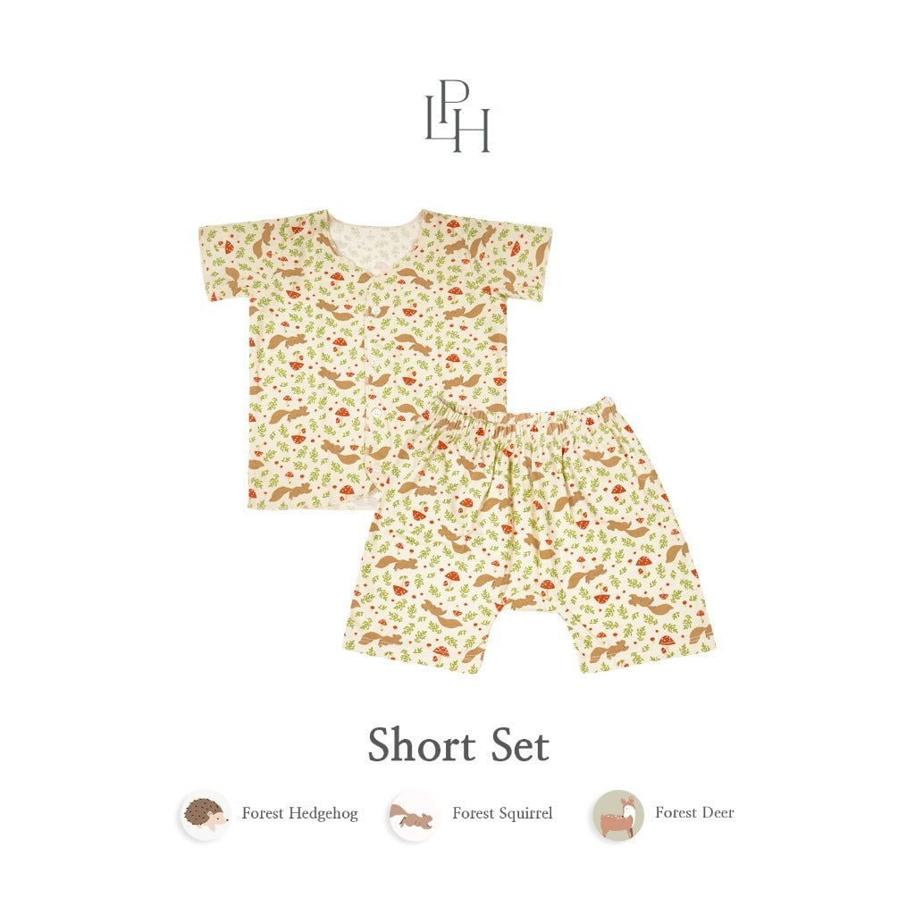 PROMO 6.6 PROMO  LITTLE PALMERHAUS LITTLE WEAR SHOULDER SHORT SLEEVE ANIMALS / CARS / BUTTERFLIES / CIRCUS SEAL / CIRCUS PARADE / CIRCUS HORSE / GAMES RETRO / CINEMA RETRO / MUSIC RETRO SETELAN PIYAMA BAJU BAYI 0-12 BULAN