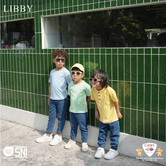 Libby 9 Bulan - 14 Tahun Kiddo Jogger Jeans / Celana Panjang Jogger Denim Anak Unisex