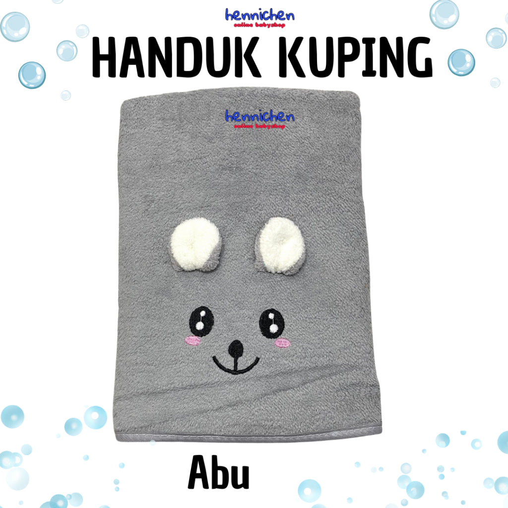 Handuk Mandi Animal 3D  / Kuping Timbul Anak Microfiber 50x100cm Handuk Dewasa Handuk Bayi Lembut Impor