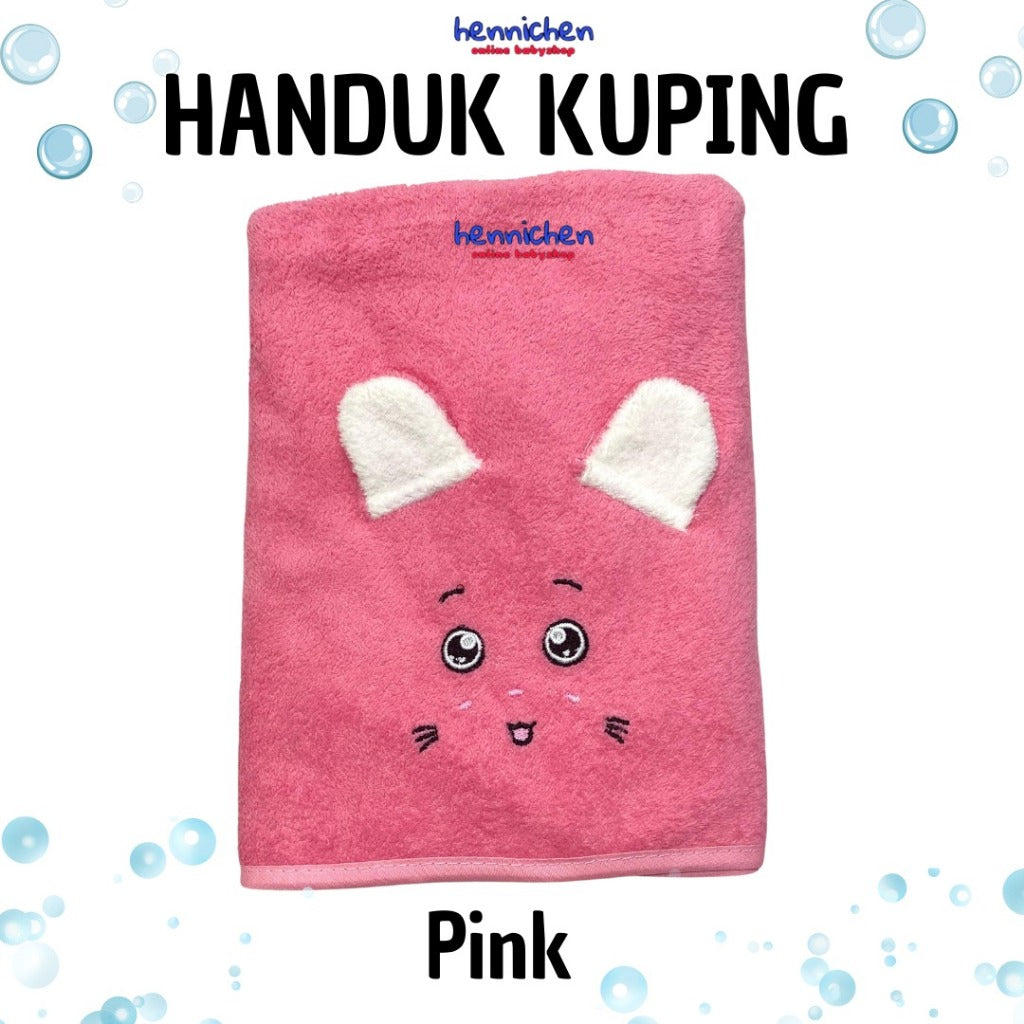 Handuk Mandi Animal 3D  / Kuping Timbul Anak Microfiber 50x100cm Handuk Dewasa Handuk Bayi Lembut Impor
