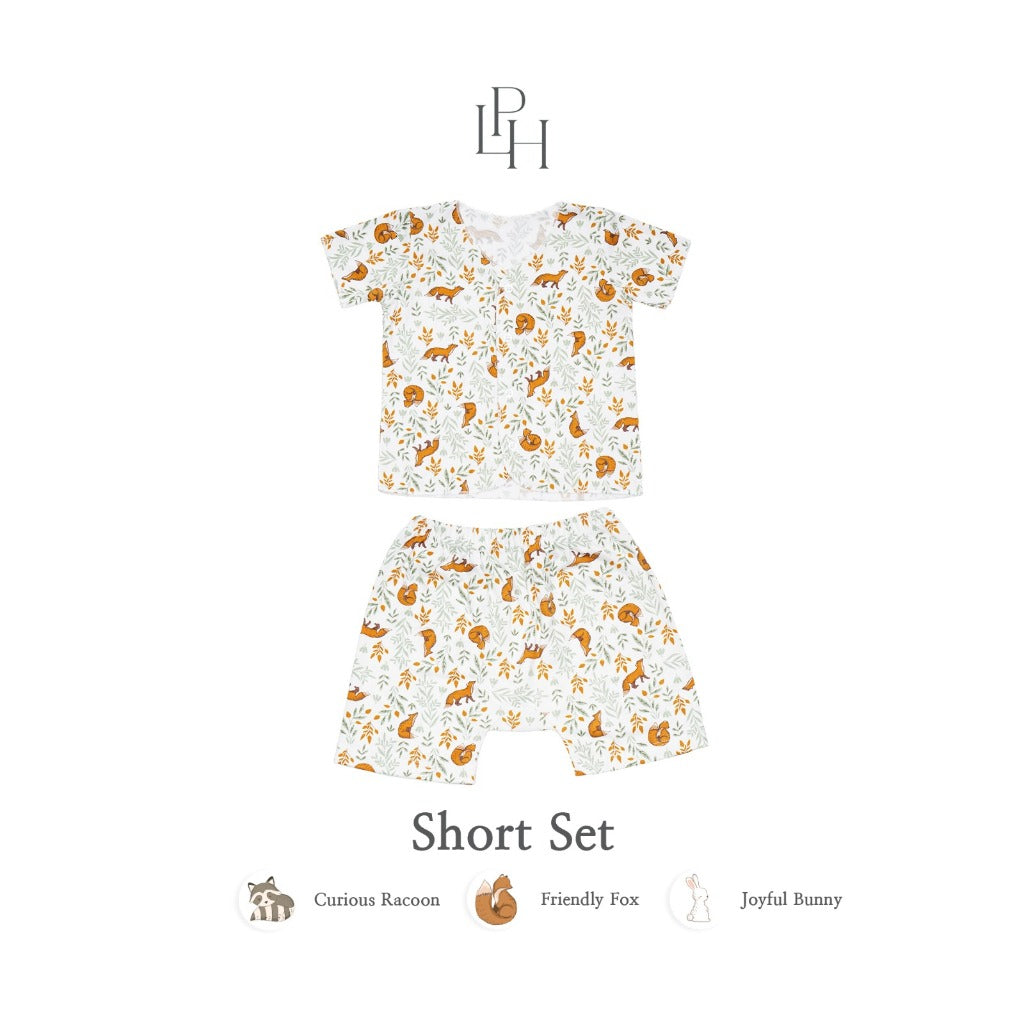 PROMO 6.6 PROMO  LITTLE PALMERHAUS LITTLE WEAR SHOULDER SHORT SLEEVE ANIMALS / CARS / BUTTERFLIES / CIRCUS SEAL / CIRCUS PARADE / CIRCUS HORSE / GAMES RETRO / CINEMA RETRO / MUSIC RETRO SETELAN PIYAMA BAJU BAYI 0-12 BULAN