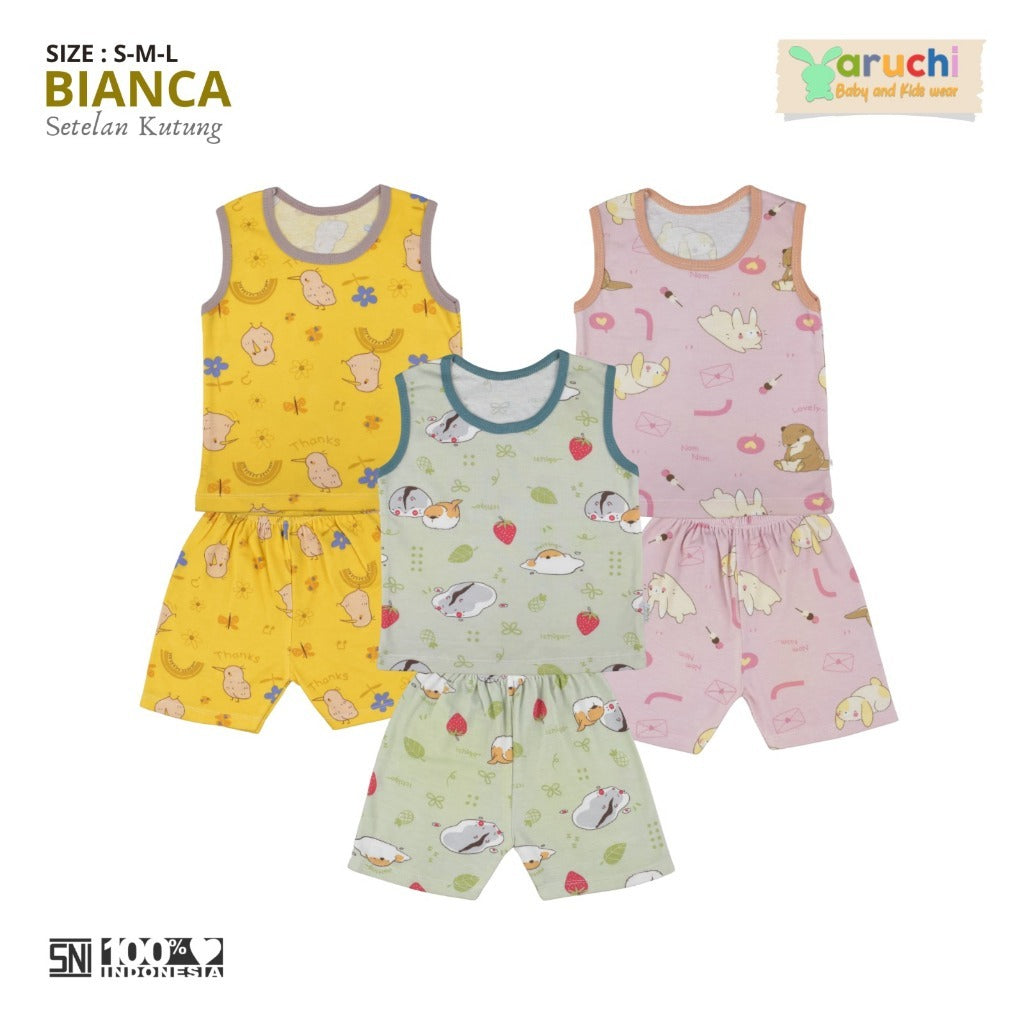 Velvet junior / ARUCHI / MIYO setelan KUTUNG setelan SINGLET GALAPAGOS / SPRING HARMONY /  SPLASHING JOY / EXPEDITION / ENDEARING LION  /  HAPPY DAYS / BLISSFUL BUDDIES  / WARM CUDDLE / DINO BUDDIES baju anak / baju bayi NB SML XL XXL SNI