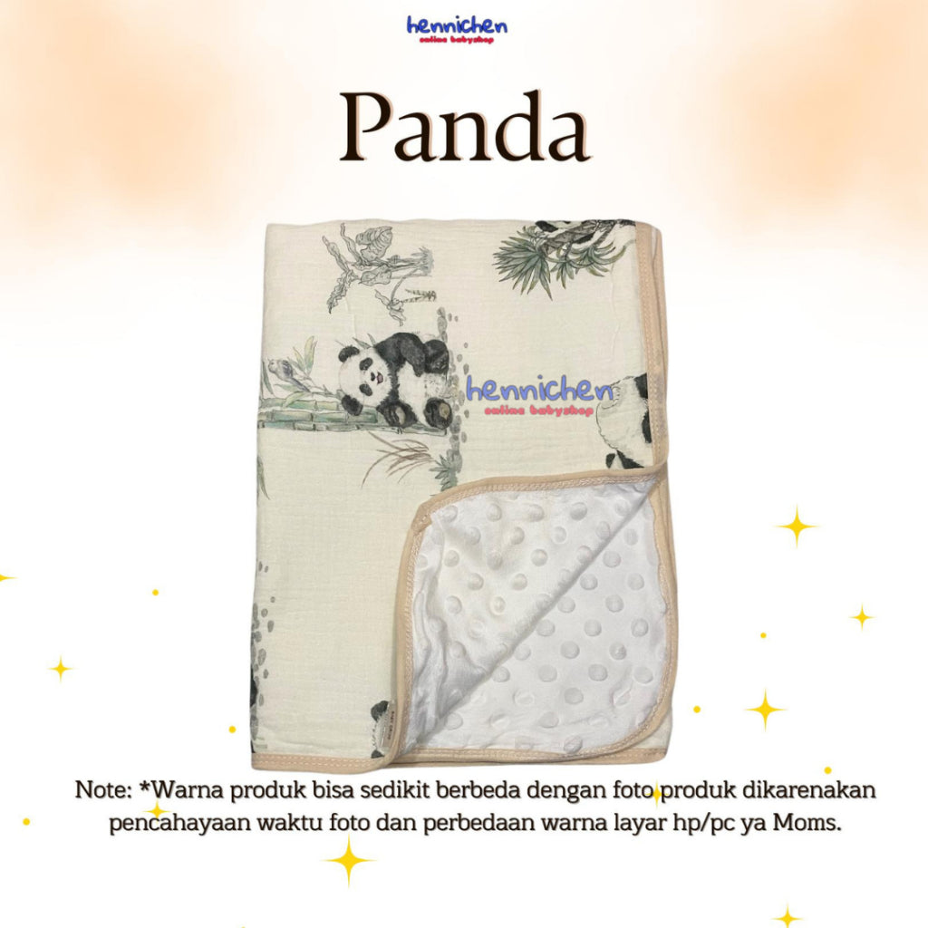 Selimut Bayi Bamboo Bubble 100x110cm / Selimut Bayi Korea Minky Stitches Cotton Dot Muslin Jepang Bamboo / Newborn Infant Baby Cotton Muslin Blanket Baby