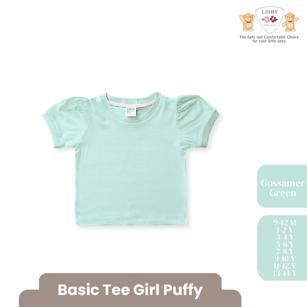 LIBBY BABY BASIC TEE PUFFY ATASAN BAJU KAOS ANAK PEREMPUAN 9 BULAN -14 TAHUN