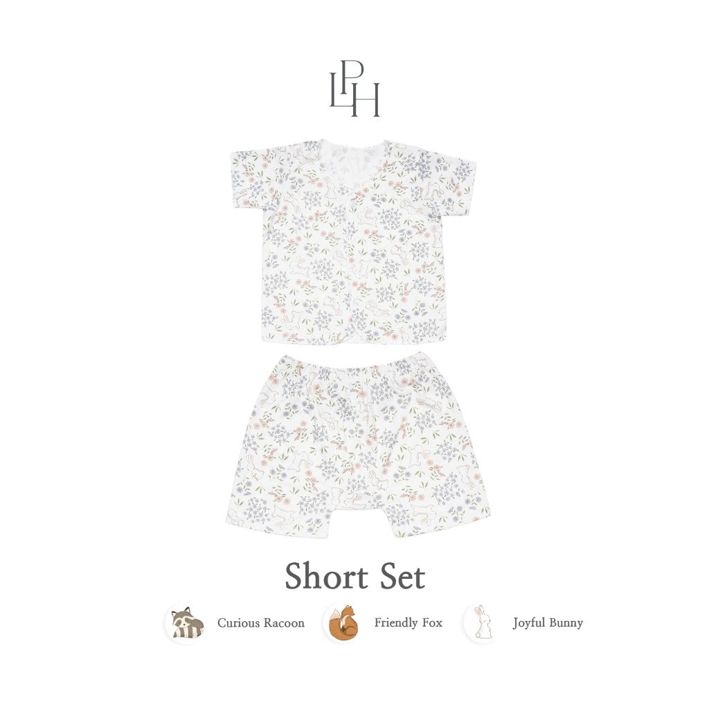 PROMO 6.6 PROMO  LITTLE PALMERHAUS LITTLE WEAR SHOULDER SHORT SLEEVE ANIMALS / CARS / BUTTERFLIES / CIRCUS SEAL / CIRCUS PARADE / CIRCUS HORSE / GAMES RETRO / CINEMA RETRO / MUSIC RETRO SETELAN PIYAMA BAJU BAYI 0-12 BULAN