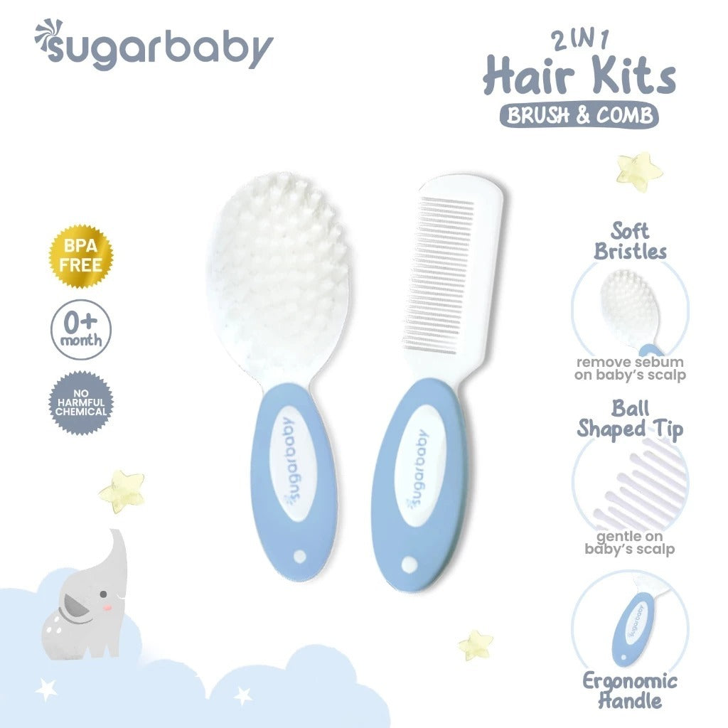 Sugar Baby Manicure 4in1 Baby Nail & Hair Kits (Perlengkapan Perawatan Kuku dan Rambut Bayi 4in1)