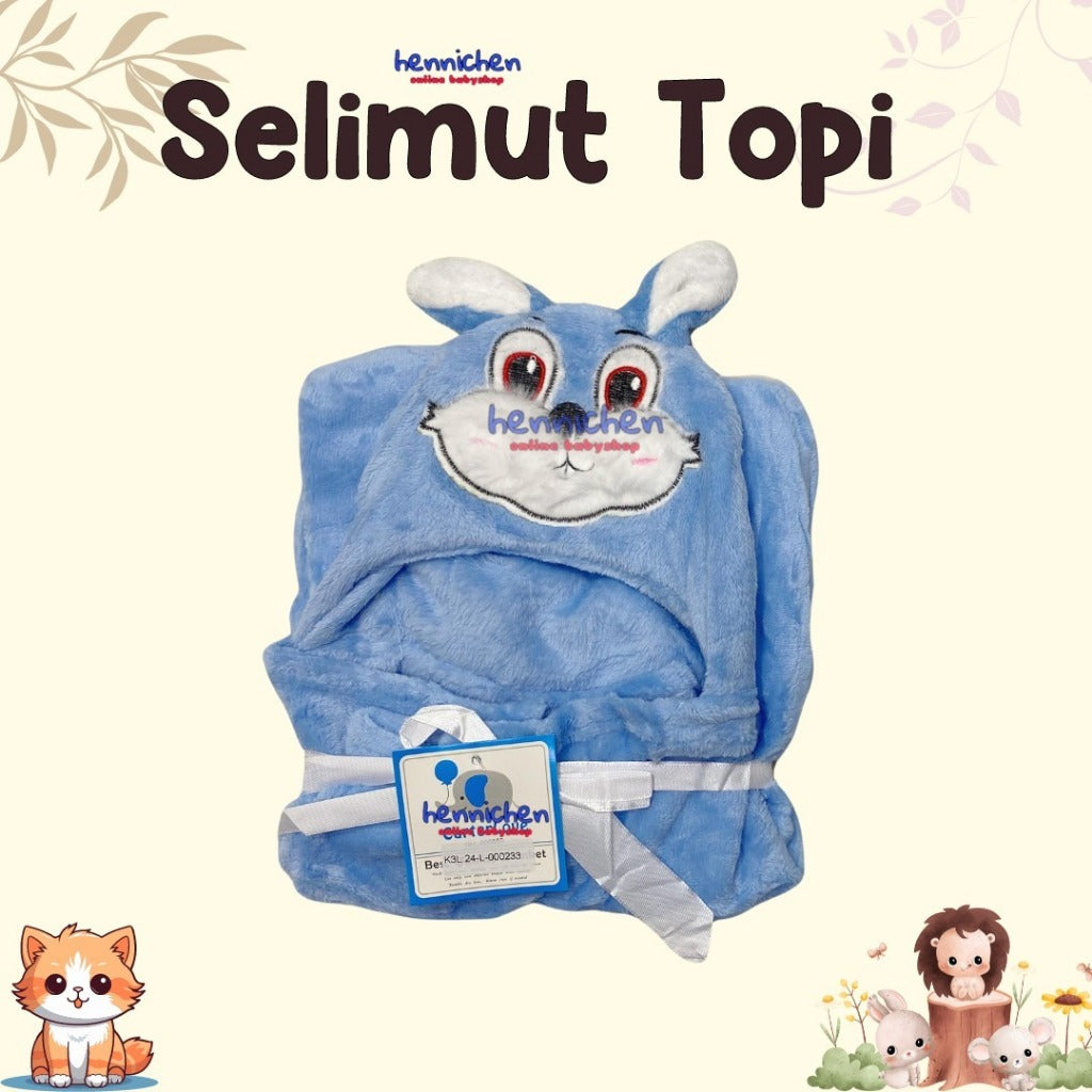 PILIH MOTIF Selimut Bayi Topi Boneka / Selimut bayi topi KARAKTER fleece / selimut bayi topi boneka 3D Just To You/ Kolako RANDOM LUCU