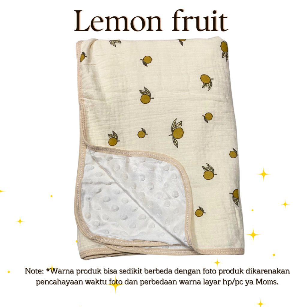 Selimut Bayi Bamboo Bubble 100x110cm / Selimut Bayi Korea Minky Stitches Cotton Dot Muslin Jepang Bamboo / Newborn Infant Baby Cotton Muslin Blanket Baby