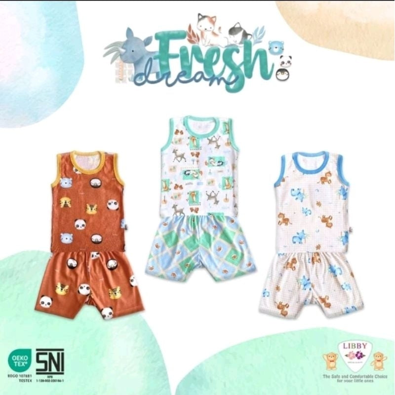 Velvet junior / ARUCHI / MIYO setelan KUTUNG setelan SINGLET GALAPAGOS / SPRING HARMONY /  SPLASHING JOY / EXPEDITION / ENDEARING LION  /  HAPPY DAYS / BLISSFUL BUDDIES  / WARM CUDDLE / DINO BUDDIES baju anak / baju bayi NB SML XL XXL SNI
